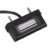 LAMPA OŚWIETLENIA TABLICY REJESTRACYJNEJ DIODOWA, KLOSZ BIAŁY, CZARNA, MAŁA, Z PRZEWODEM12/30V