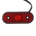 LAMPA OBRYSOWA CZERWONA DIODOWA OWALNA, 12/24V