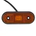 LAMPA OBRYSOWA POMARAŃCZOWA DIODOWA OWALNA, 12/24V
