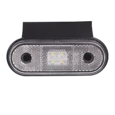 FRISTOM FT-020 B+K LED — LAMPA OBRYSOWA BIAŁA DIODOWA OWALNA  Z UCHWYTEM KĄTOWYM I PRZEWODEM 2x0,75 mm2, ...