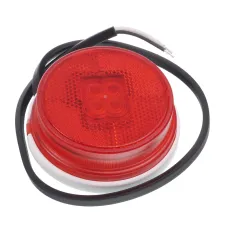 FRISTOM FT-060 C LED — LAMPA OBRYSOWA CZERWONA DIODOWA OKRĄGŁA Z ODBLASKIEM I WIĄZKĄ ELEKTRYCZNĄ 12/30V