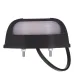 LAMPA OŚWIETLENIA TABLICY REJESTRACYJNEJ DIODOWA, KLOSZ BIAŁY, CZARNA, BOCZNA,12/30V