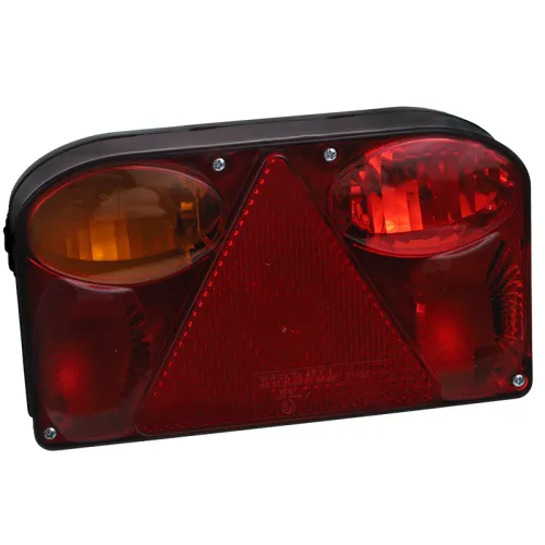 LAMPA TYLNA ZESPOLONA LEWA PRZYCZEPKI (ŚWIATŁO PRZECIWMGŁOWE) Z TRÓJKĄTEM ODBLASKOWYM