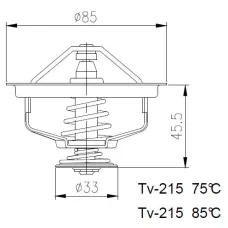 MERA G199204010020 — TERMOSTAT FENDT 75°C