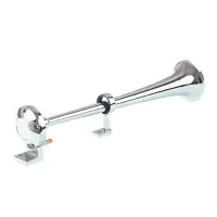SYGNAŁ PNEUMATYCZNY TRĄBKA OKRĄGŁY Z POMPKĄ, 12V, L=450MM, FANFARA