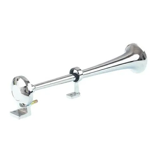 SYGNAŁ PNEUMATYCZNY TRĄBKA OKRĄGŁY Z POMPKĄ, 12V, L=450MM, FANFARA