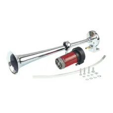GMP GMP00114BPH — SYGNAŁ PNEUMATYCZNY TRĄBKA OKRĄGŁY Z POMPKĄ, 24V, L=450MM, FANFARA
