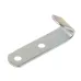 HAK PŁASKI OCYNKOWANY 51X13X2MM ROZSTAW OTWORÓW 20MM, PLANDEKI