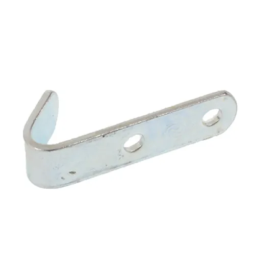 HAK PŁASKI OCYNKOWANY 51X13X2MM ROZSTAW OTWORÓW 20MM, PLANDEKI