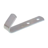HAK PŁASKI OCYNKOWANY 65X15X2MM ROZSTAW OTWORÓW 20MM, PLANDEKI