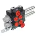 ROZDZIELACZ HYDRAULICZNY 2-SEKCYJNY 40L/MIN, Z 2 KITAMI NA LINKI