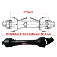 GMP GMP03B61066UJ24*63 — WAŁ ODBIORU MOCY WOM L= 610MM, TRÓJKĄTNY 240NM, 6/6 WPUSTÓW, KRZYŻAK 24X63 -MTZ