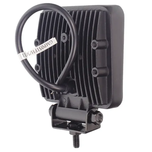 LAMPA ROBOCZA LEDOWA PROSTOKĄTNA,  5 LED 12-24V, 110X110X38MM, OBUDOWA ALUM.
