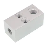 KOSTKA ROZDZIELAJĄCA CIŚNIENIE SCHMITZ - 3XM16X1,5 + 6XM12X1,5 - BEZ ZŁĄCZEK