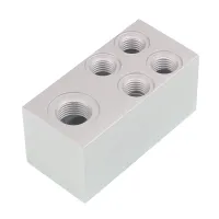KOSTKA ROZDZIELAJĄCA CIŚNIENIE SCHMITZ - 3XM16X1,5 + 6XM12X1,5 - BEZ ZŁĄCZEK