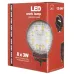 LAMPA ROBOCZA LEDOWA OKRĄGŁA,  8 LED 12-24V, FI 116MM, GRUBOŚĆ - 38MM, OBUDOWA ALUM.