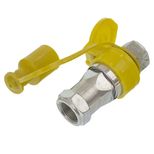 SZYBKOZŁĄCZE HYDRAULICZNE GRZYBKOWE KPL. WTYCZKA+GNIAZDO, M22X1,5, ŻÓŁTE