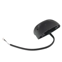 LAMPA OŚWIETLENIA TABLICY REJESTRACYJNEJ DIODOWA, KLOSZ BIAŁY, CZARNA, 12/24V