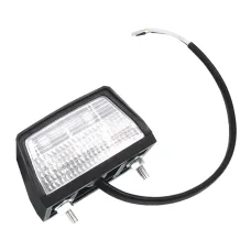 GMP GMP1005N — LAMPA OŚWIETLENIA TABLICY REJESTRACYJNEJ ŻARÓWKA, KLOSZ BIAŁY, CZARNA, 12/24V