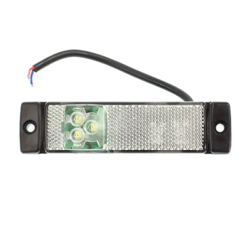 LAMPA OBRYSOWA BIAŁA DIODOWA 3 DIODY, Z KABLEM L=140MM