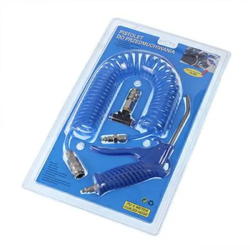 ZESTAW DO PRZEDMUCHIWANIA FI 6MM BLUE PU, TRÓJNIK TYP T 3/8