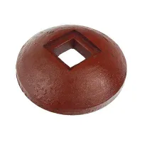 NAKŁADKA KRAŃCOWA WALCA BRONY TALERZOWEJ FI 133MM, OTWÓR KWADRATOWY 30X30MM, ZAKŁADANA NA STRONĘ WYPUKŁĄ