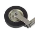 KOŁO PODPOROWE PRZYCZEPKI 150kg - FI 48mm - WYSUW 220MM Z UCHWYTEM, KOŁO GUMOWE Z FELGĄ STALOWĄ, HMIN=500MM