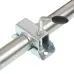 KOŁO PODPOROWE PRZYCZEPKI 150kg - FI 48mm - WYSUW 220MM Z UCHWYTEM, KOŁO GUMOWE Z FELGĄ STALOWĄ, HMIN=500MM