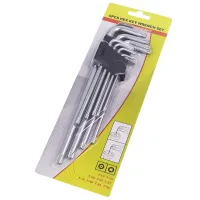 ZESTAW KLUCZY IMBUSOWYCH TYPU TORX 9-ELEM, DŁUGIE, ZAWIESZKA, BLISTER