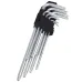 ZESTAW KLUCZY IMBUSOWYCH TYPU TORX 9-ELEM, DŁUGIE, ZAWIESZKA, BLISTER