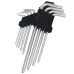 ZESTAW KLUCZY IMBUSOWYCH TYPU TORX 9-ELEM, DŁUGIE, ZAWIESZKA, BLISTER