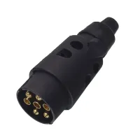 WTYCZKA 7/12V PLASTIKOWA, KONTAKTY SKRĘCANE, GUMOWA NASADKA