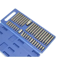 GMP GMP2563 — ZESTAW BITÓW, KLUCZY IMBUSOWYCH, HEX, TORX, SPLINE, 40 SZT, ETUI