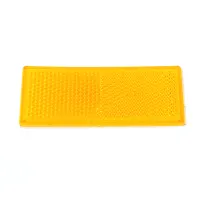 ODBLASK PROSTOKĄTNY PRZYKLEJANY POMARAŃCZOWY 85X31MM, HOMOLOGACJA