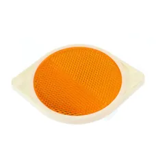 GMP GMP265821YH — ODBLASK OKRĄGŁY Z UCHEM POMARAŃCZOWY FI 81MM, ROZSTAW OTW. 100MM