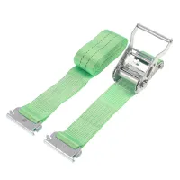 PAS TRANSPORTOWY  2,0T,  4,0M B=50MM, ZIELONY, HAK TYPU 