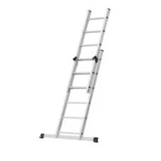 GMP GMP384DR16 — DRABINA ROZSUWANA 2-ELEMENTOWA 2X8 SZCZEBLI, STABILIZATOR, MALARSKA