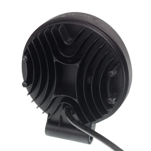 LAMPA ROBOCZA HALOGEN LED, 38 LED + OBRYSOWA DIODA, OKRĄGŁĄ, 12-24V, FI 112MM, GRUBOŚĆ: 38 MM