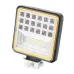 LAMPA ROBOCZA HALOGEN LED, 42 LED + OBRYSOWA DIODA, KWADRATOWA, 9-36V, 110X110X28MM