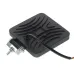LAMPA ROBOCZA HALOGEN LED, 42 LED + OBRYSOWA DIODA, KWADRATOWA, 9-36V, 110X110X28MM