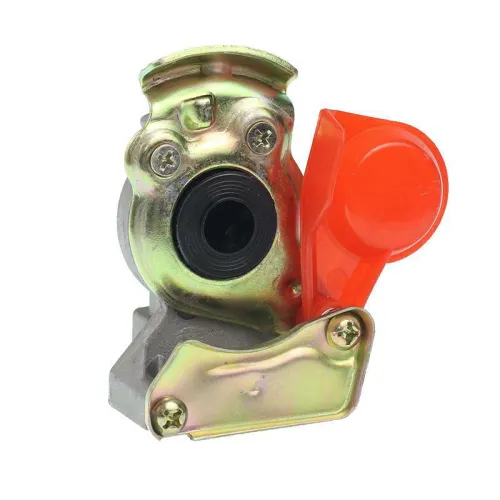 ZŁĄCZE PRZEWODU M22 CZERWONE TRUCK Z ZAWOREM, OTWÓR - 13MM