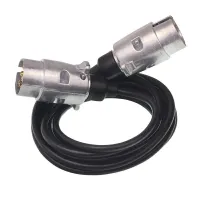 PRZEWÓD/ZŁĄCZE ELEKTRYCZNE PRZYCZEPY   3,5M, 2 WTYCZKI 7PIN - 7 ŻYŁ, ALUMINIOWE WTYCZKI