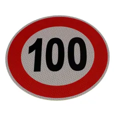 GMP GMP5033H100H — NALEPKA (NAKLEJKA) LIMIT PRĘDK.- 100KM/H FI 200MM, KLASA II