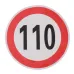 NALEPKA (NAKLEJKA) LIMIT PRĘDK.- 110KM/H FI 200MM, KLASA II