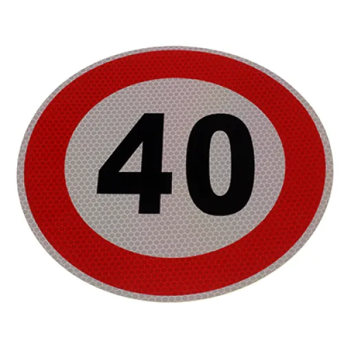 NALEPKA (NAKLEJKA) LIMIT PRĘDK.-  40KM/H FI 200MM, KLASA II