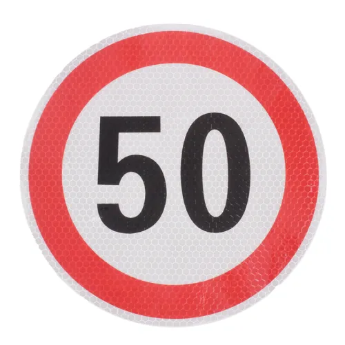 NALEPKA (NAKLEJKA) LIMIT PRĘDK.-  50KM/H FI 200MM, KLASA II