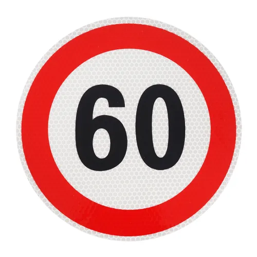 NALEPKA (NAKLEJKA) LIMIT PRĘDK.-  60KM/H FI 200MM, KLASA I
