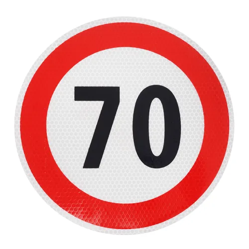 NALEPKA (NAKLEJKA) LIMIT PRĘDK.-  70KM/H FI 200MM, KLASA I