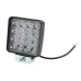 LAMPA ROBOCZA LEDOWA PROSTOKĄTNA, 16 LED Z OTWORAMI, OŚWIETLENIE SKUPIONE (SPOT), 107X107X55 MM,OBUDOWA ALUM. 12-36V