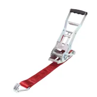 GRZECHOTKA PASA  5T, 0,5M, B=50MM, ERGO  CZERWONA, NAPINACZ